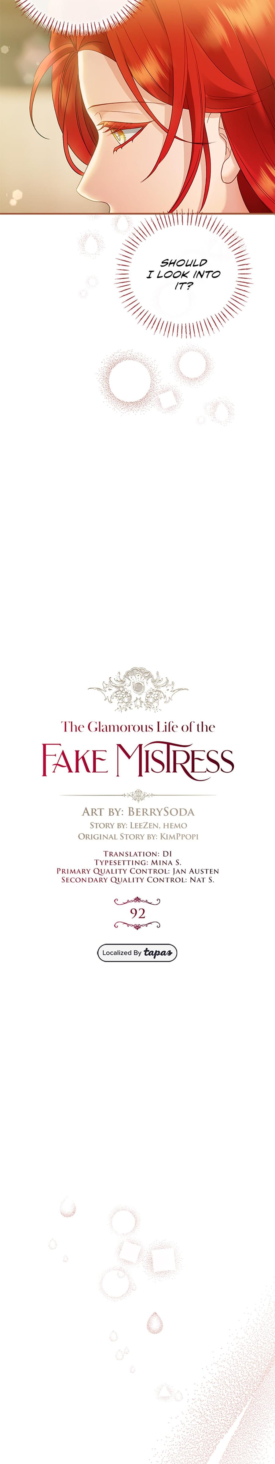 The Glamorous Life of the Fake Mistress Uncensored, chapter 92, page 9 of 32