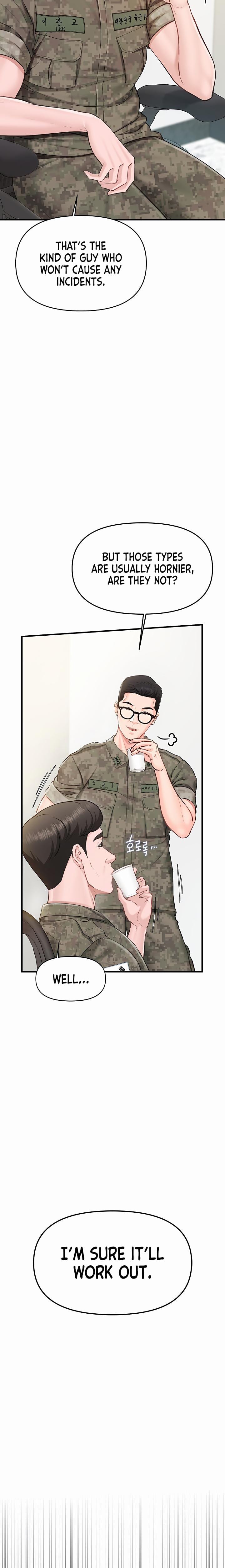 I'm the Only Man on the Military Base Uncensored, chapter 1, page 6 of 39
