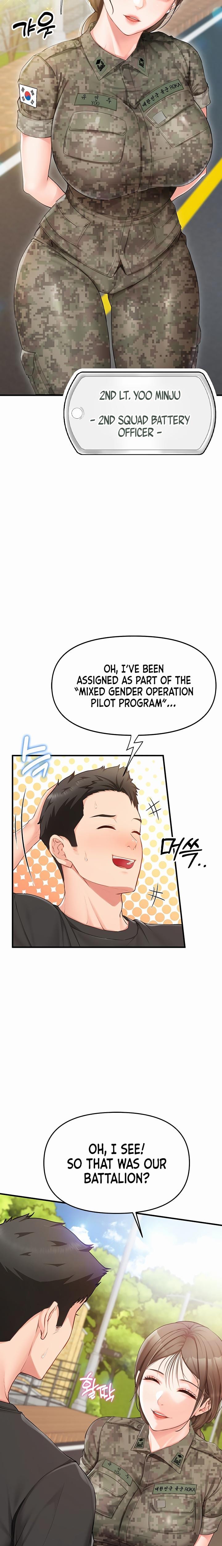 I'm the Only Man on the Military Base Uncensored, chapter 1, page 13 of 39