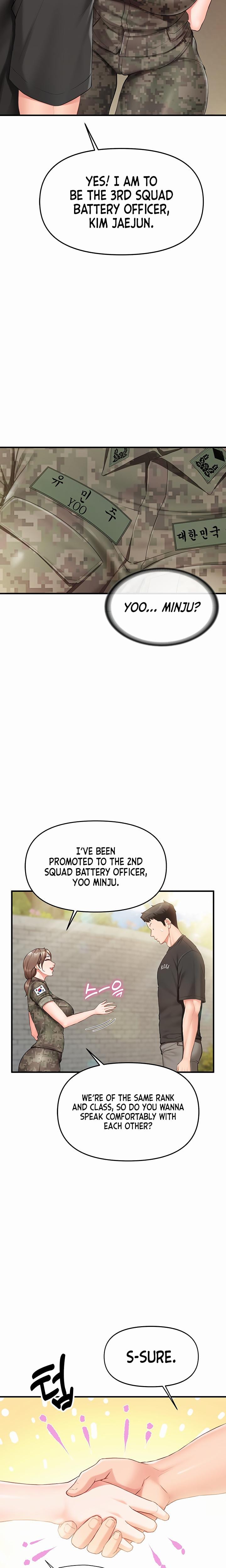 I'm the Only Man on the Military Base Uncensored, chapter 1, page 14 of 39