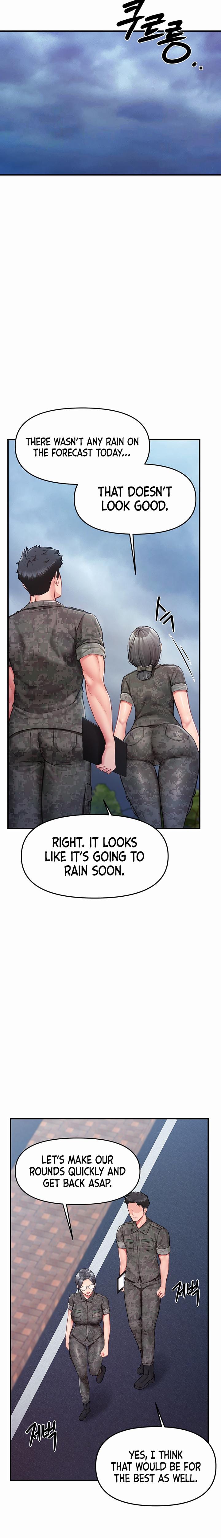 I'm the Only Man on the Military Base Uncensored, chapter 7, page 12 of 27