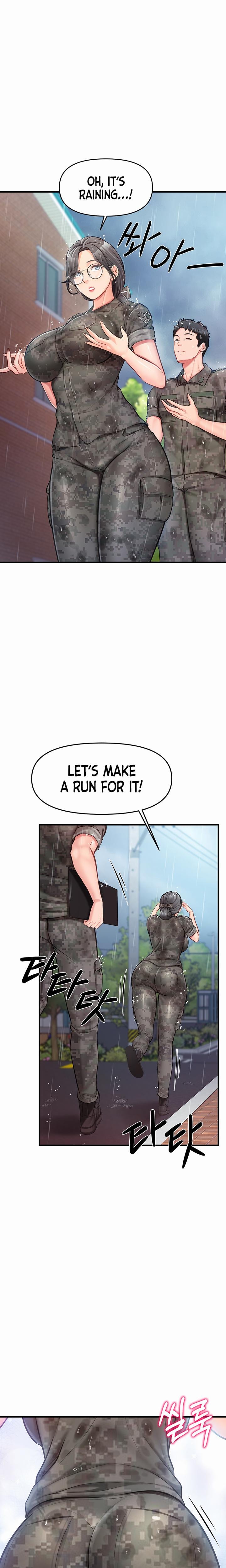 I'm the Only Man on the Military Base Uncensored, chapter 7, page 14 of 27