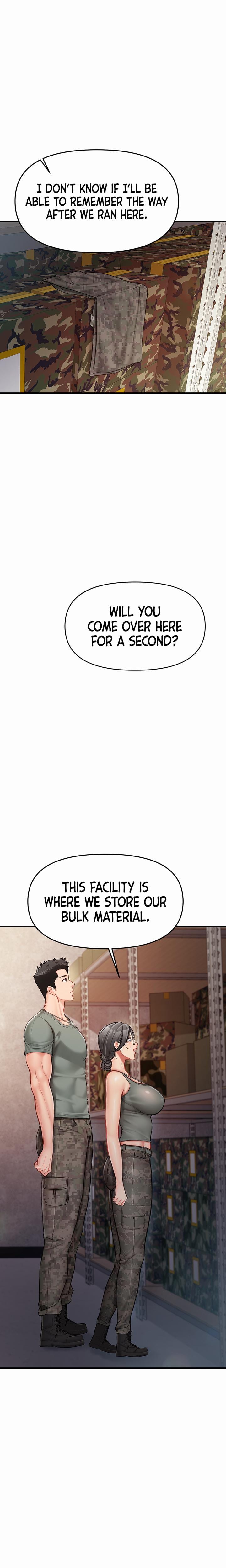 I'm the Only Man on the Military Base Uncensored, chapter 7, page 19 of 27