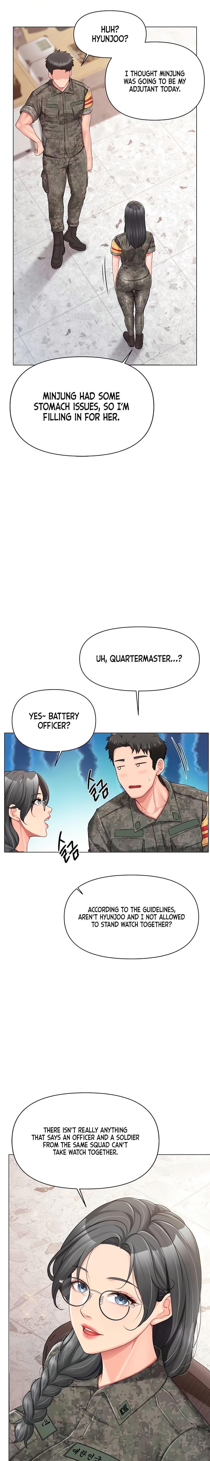 I'm the Only Man on the Military Base Uncensored, chapter 19, page 16 of 21