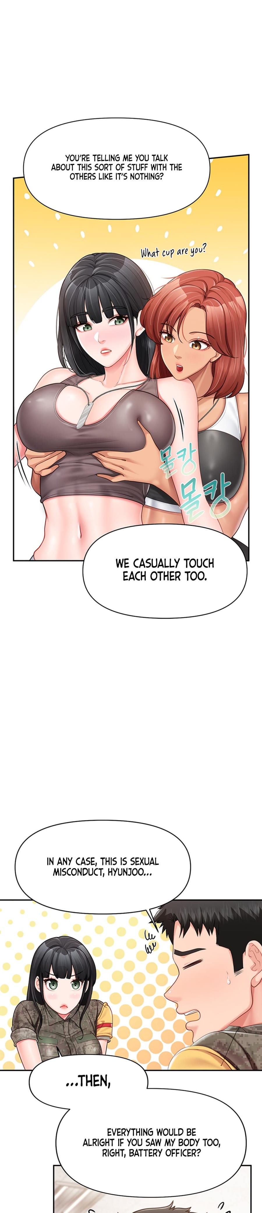 I'm the Only Man on the Military Base Uncensored, chapter 21, page 13 of 33