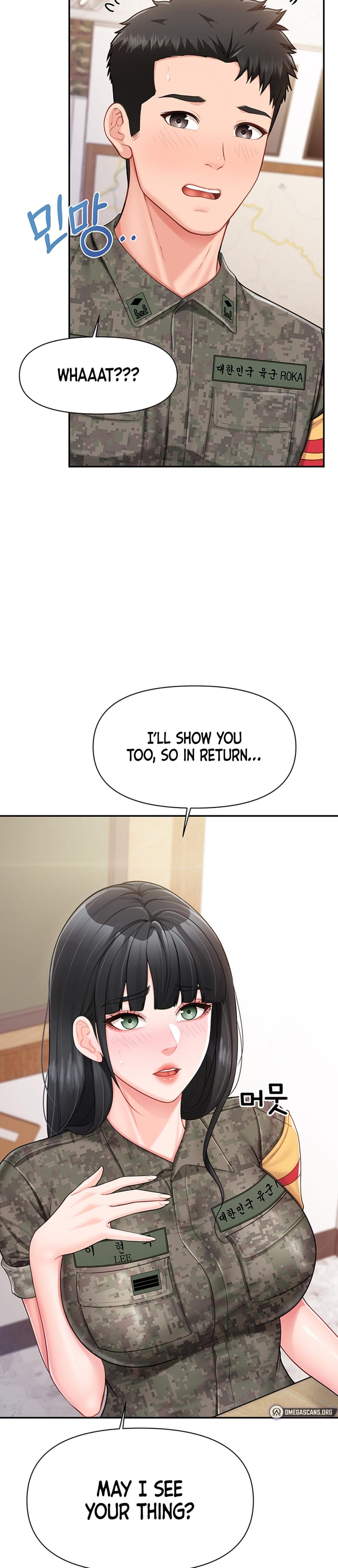 I'm the Only Man on the Military Base Uncensored, chapter 21, page 14 of 33