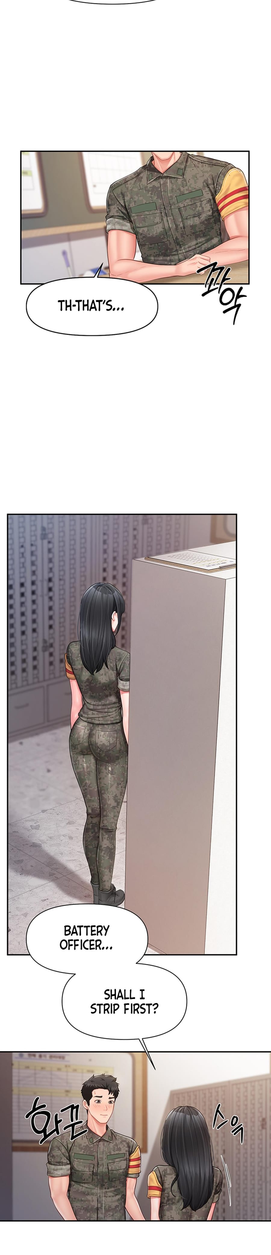 I'm the Only Man on the Military Base Uncensored, chapter 21, page 15 of 33