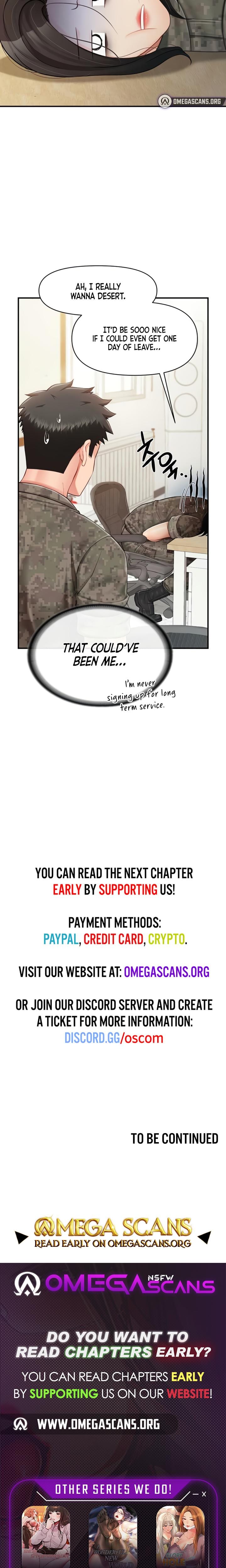 I'm the Only Man on the Military Base Uncensored, chapter 33, page 20 of 21