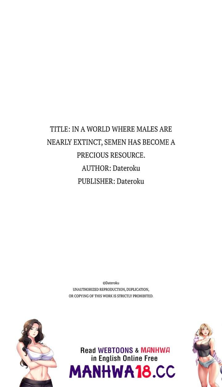 In a World Where Males Are Nearly Extinct, Semen Has Become a Precious Resource Uncensored, chapter 13, page 6 of 6