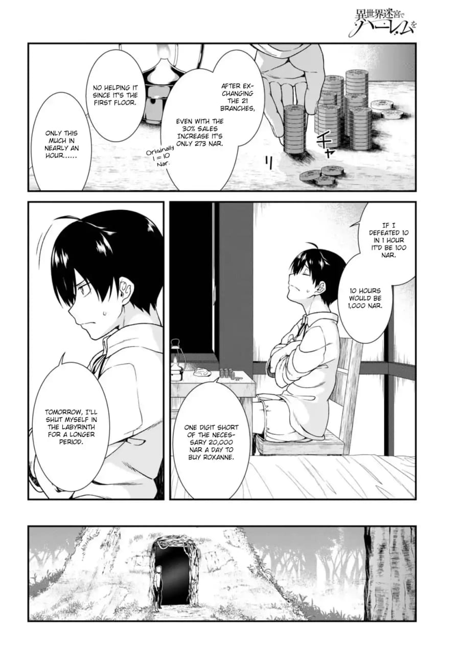 Isekai Meikyuu de Harem wo Uncensored, chapter 5, page 17 of 21