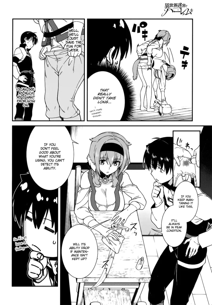 Isekai Meikyuu de Harem wo Uncensored, chapter 11, page 6 of 35