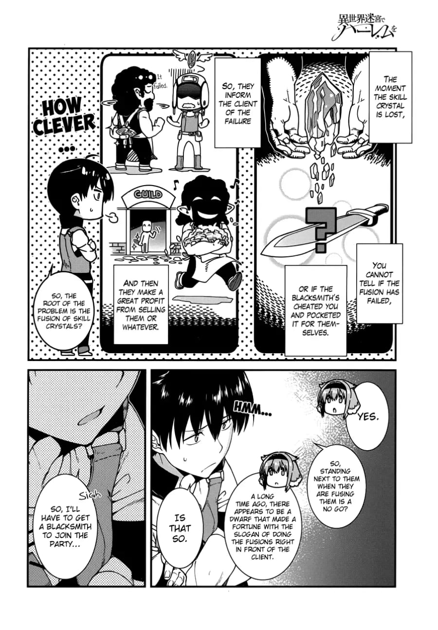 Isekai Meikyuu de Harem wo Uncensored, chapter 13, page 12 of 24
