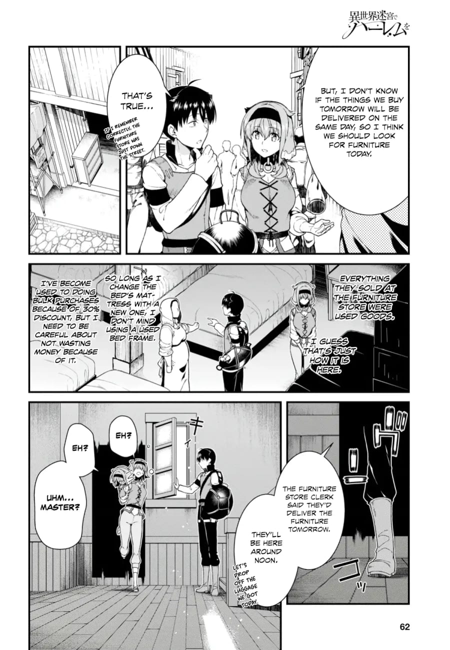 Isekai Meikyuu de Harem wo Uncensored, chapter 25, page 6 of 15