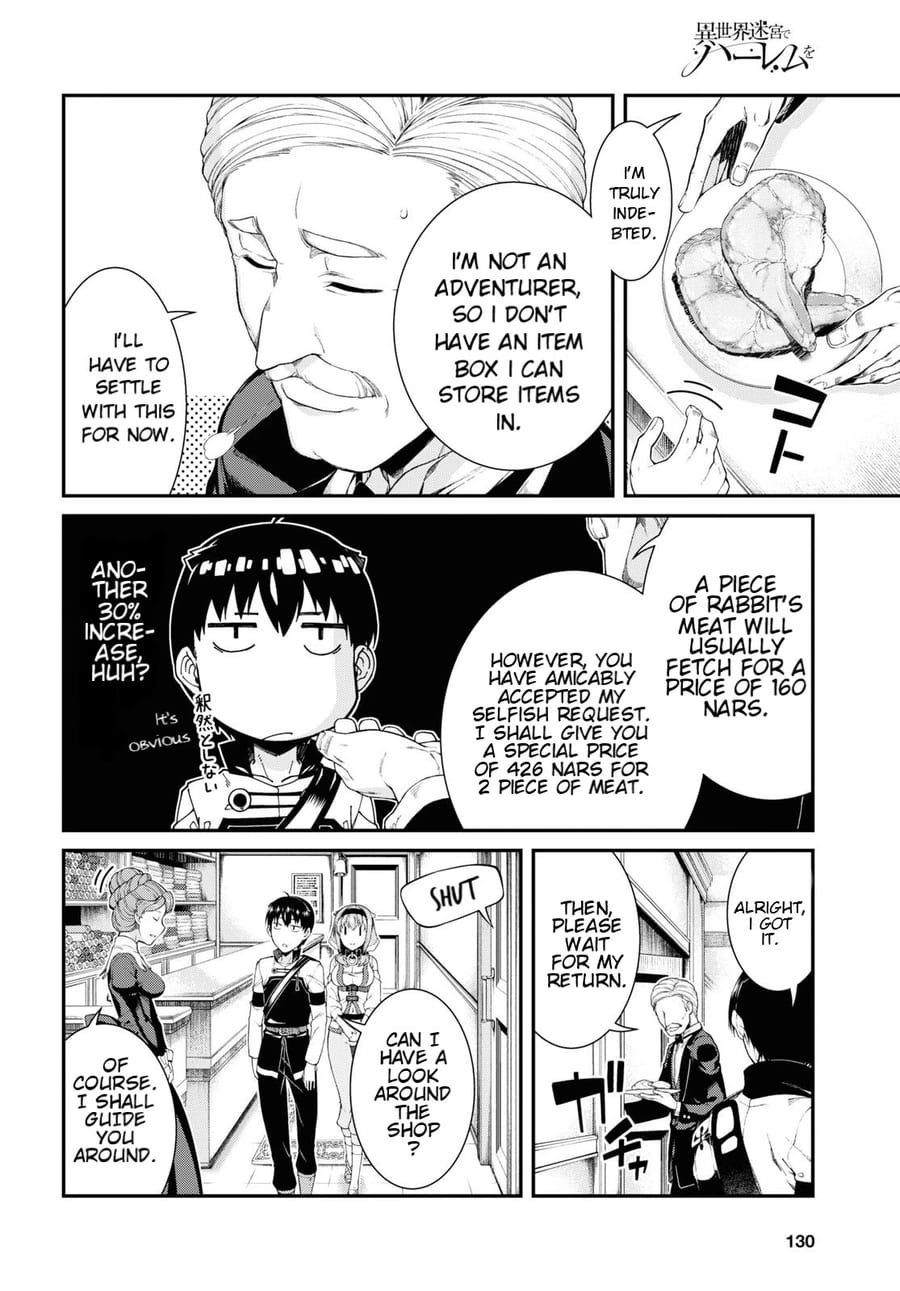 Isekai Meikyuu de Harem wo Uncensored, chapter 35, page 16 of 24