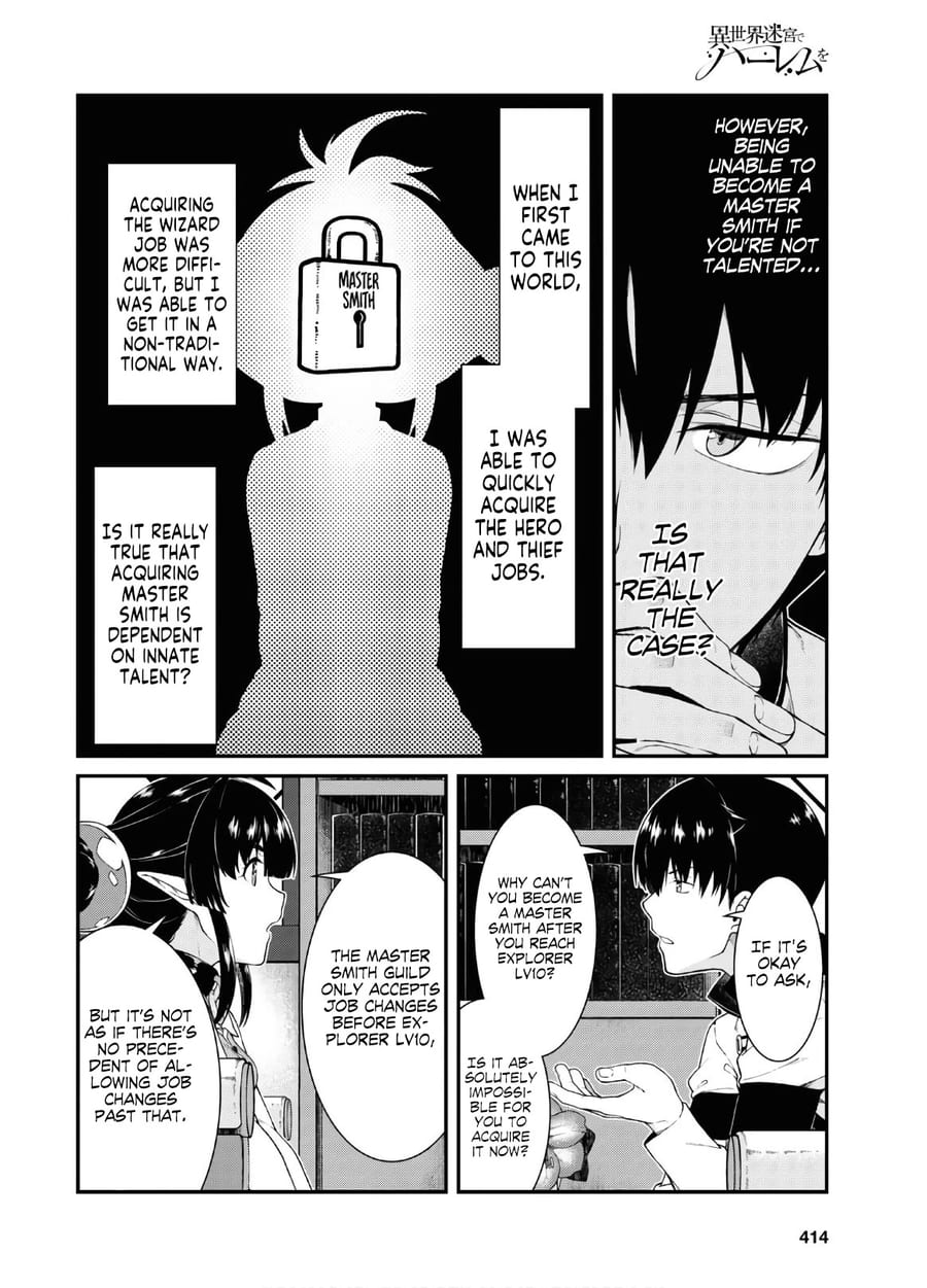 Isekai Meikyuu de Harem wo Uncensored, chapter 38, page 8 of 35
