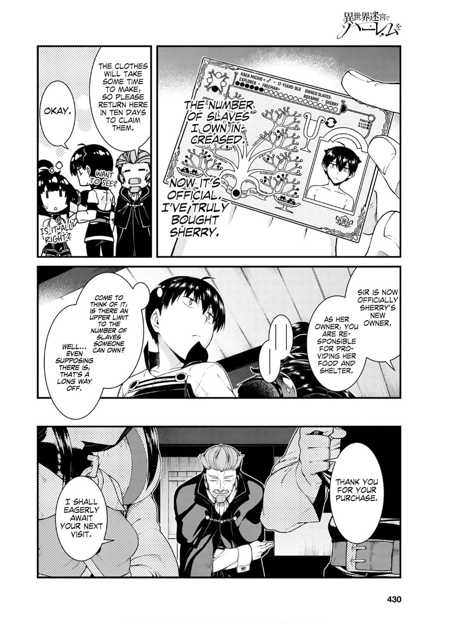 Isekai Meikyuu de Harem wo Uncensored, chapter 38, page 24 of 35