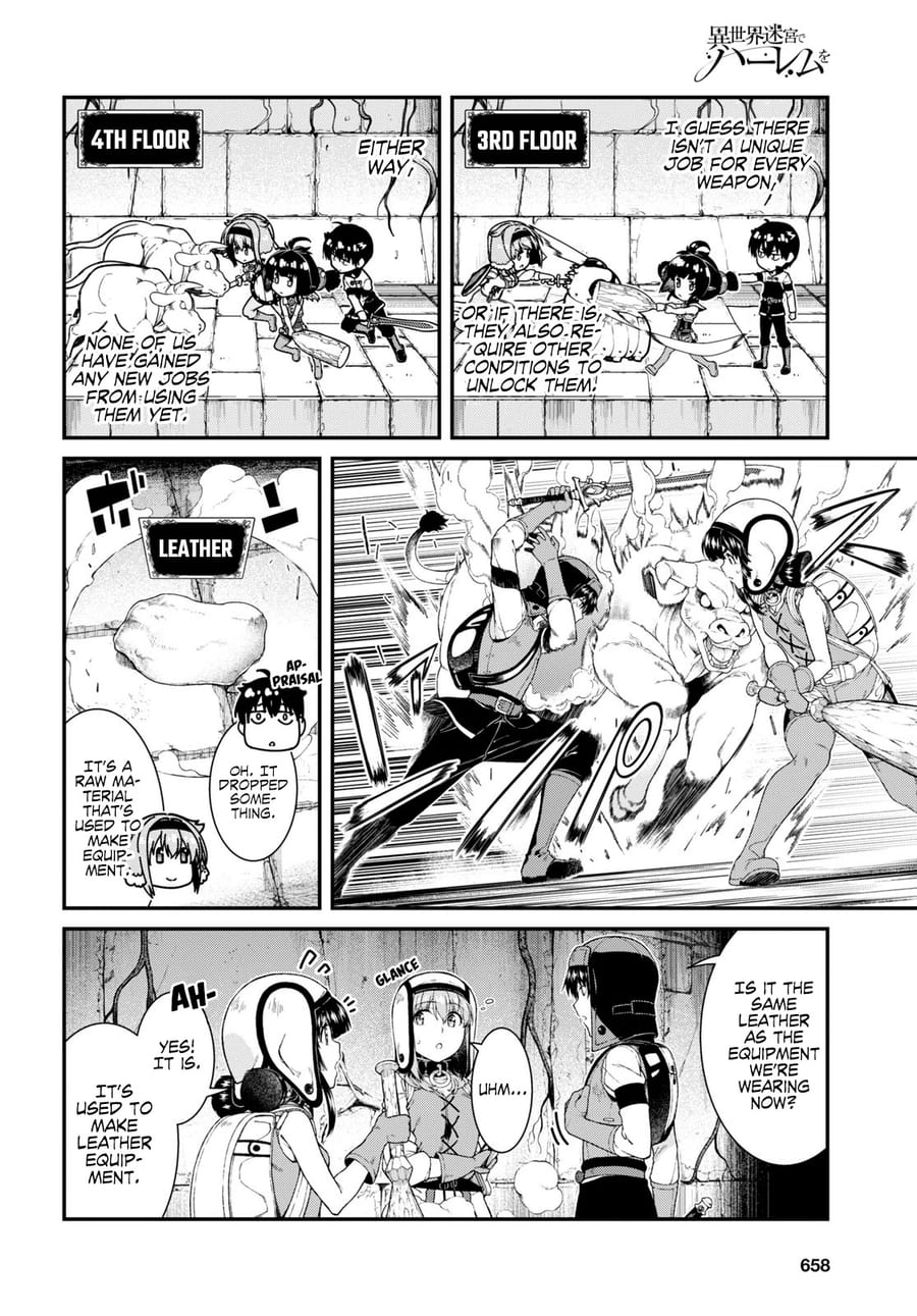 Isekai Meikyuu de Harem wo Uncensored, chapter 45, page 8 of 20