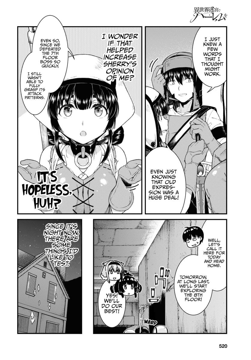 Isekai Meikyuu de Harem wo Uncensored, chapter 50, page 10 of 18