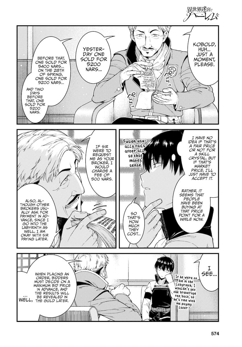 Isekai Meikyuu de Harem wo Uncensored, chapter 52, page 9 of 15
