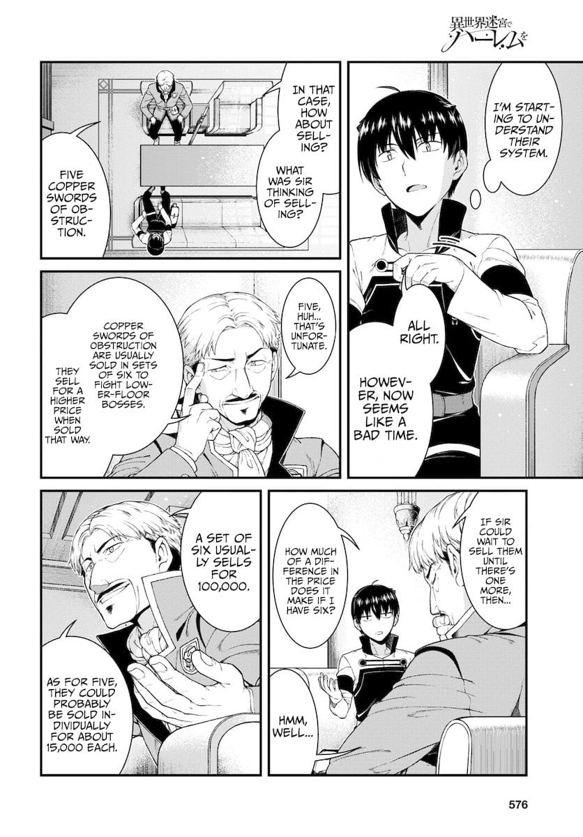 Isekai Meikyuu de Harem wo Uncensored, chapter 52, page 11 of 15