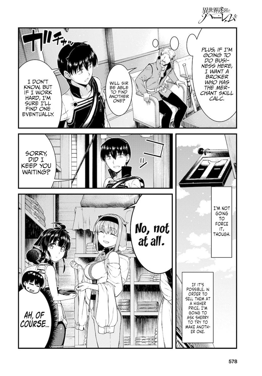 Isekai Meikyuu de Harem wo Uncensored, chapter 52, page 13 of 15