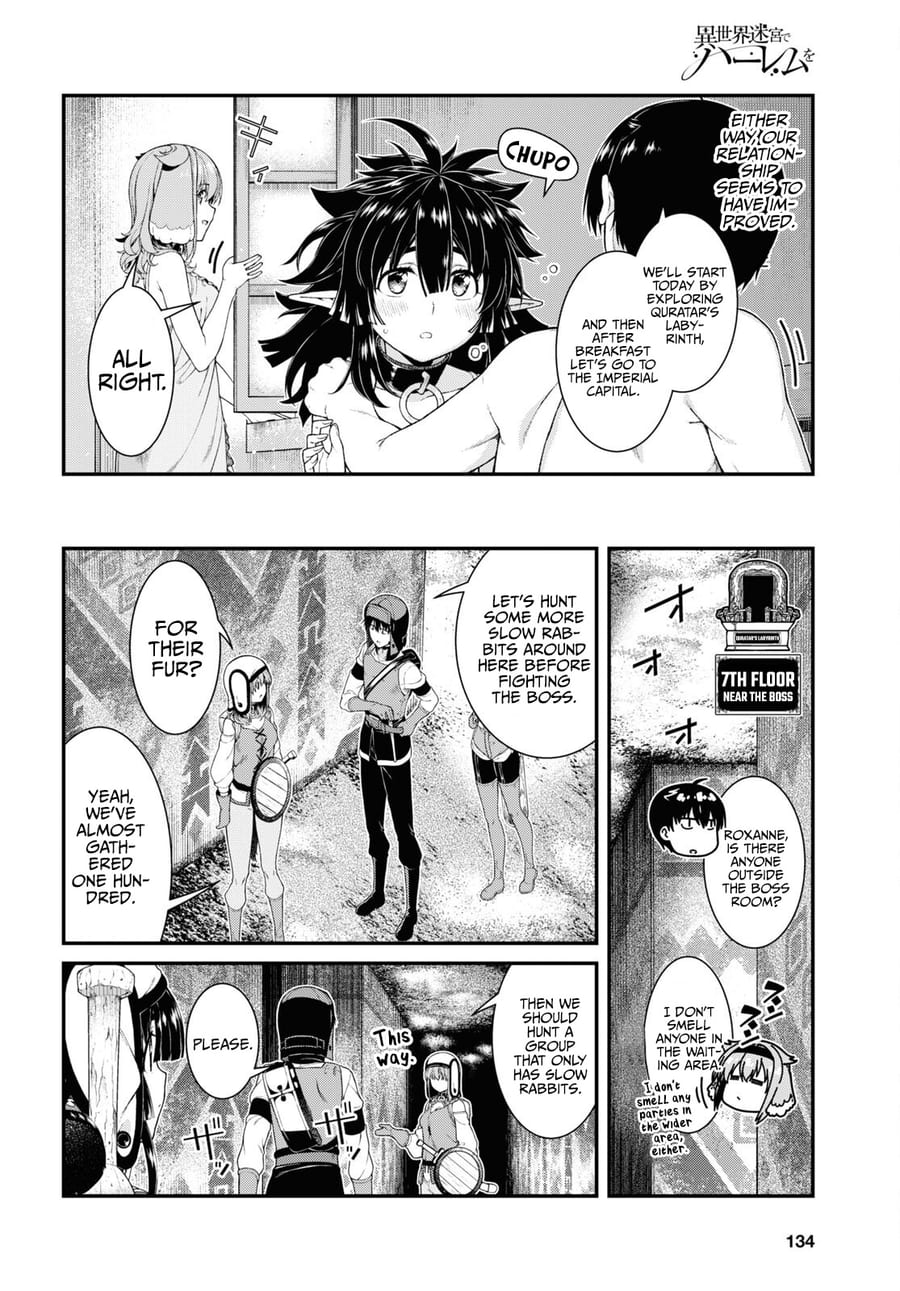 Isekai Meikyuu de Harem wo Uncensored, chapter 55, page 5 of 23
