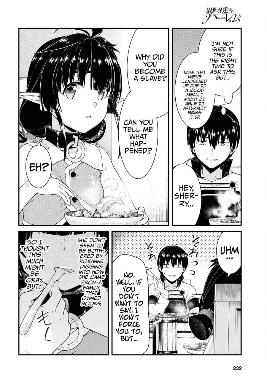 Isekai Meikyuu de Harem wo Uncensored, chapter 59, page 8 of 16