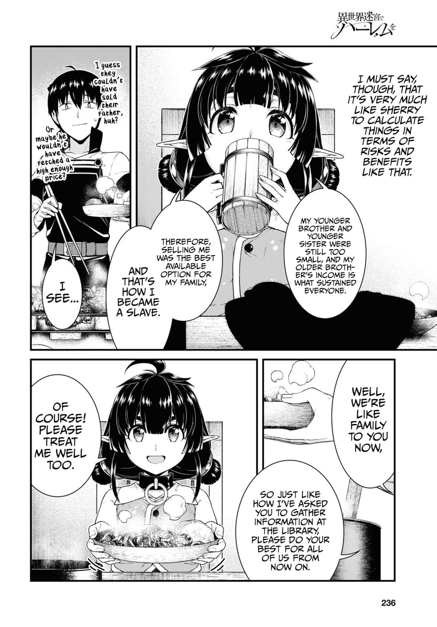 Isekai Meikyuu de Harem wo Uncensored, chapter 59, page 12 of 16