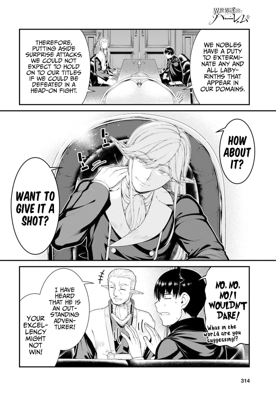 Isekai Meikyuu de Harem wo Uncensored, chapter 64, page 5 of 13