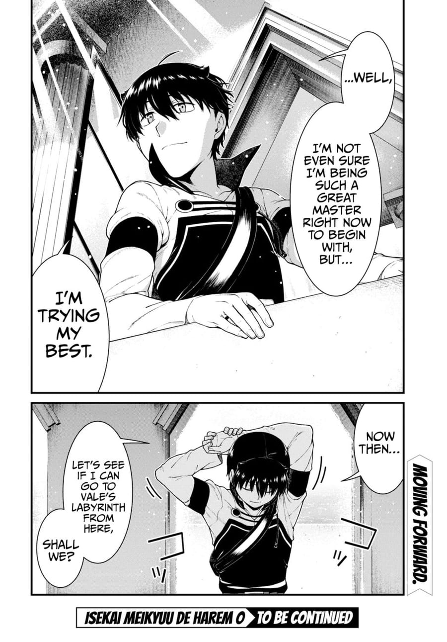Isekai Meikyuu de Harem wo Uncensored, chapter 77, page 23 of 25