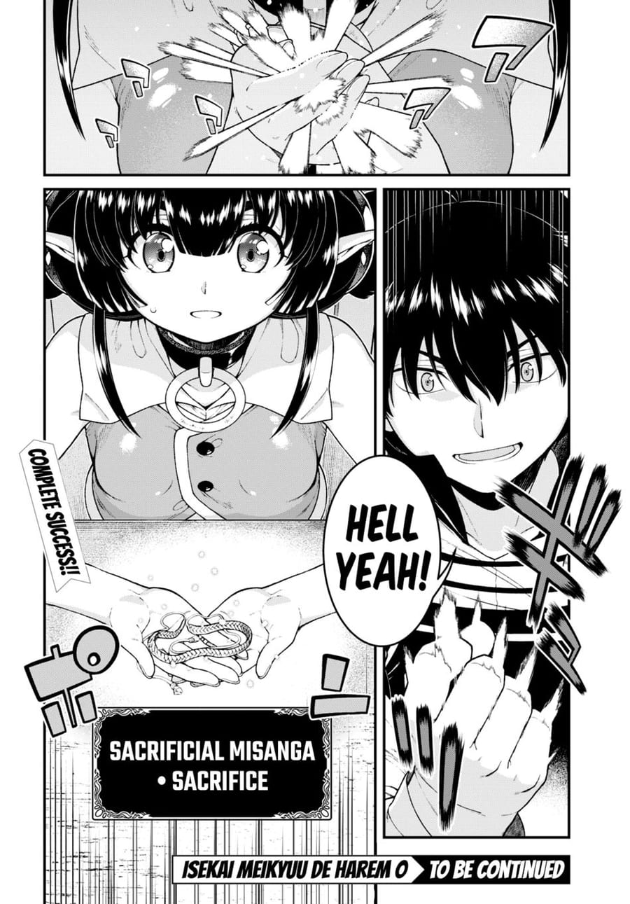 Isekai Meikyuu de Harem wo Uncensored, chapter 78, page 17 of 17