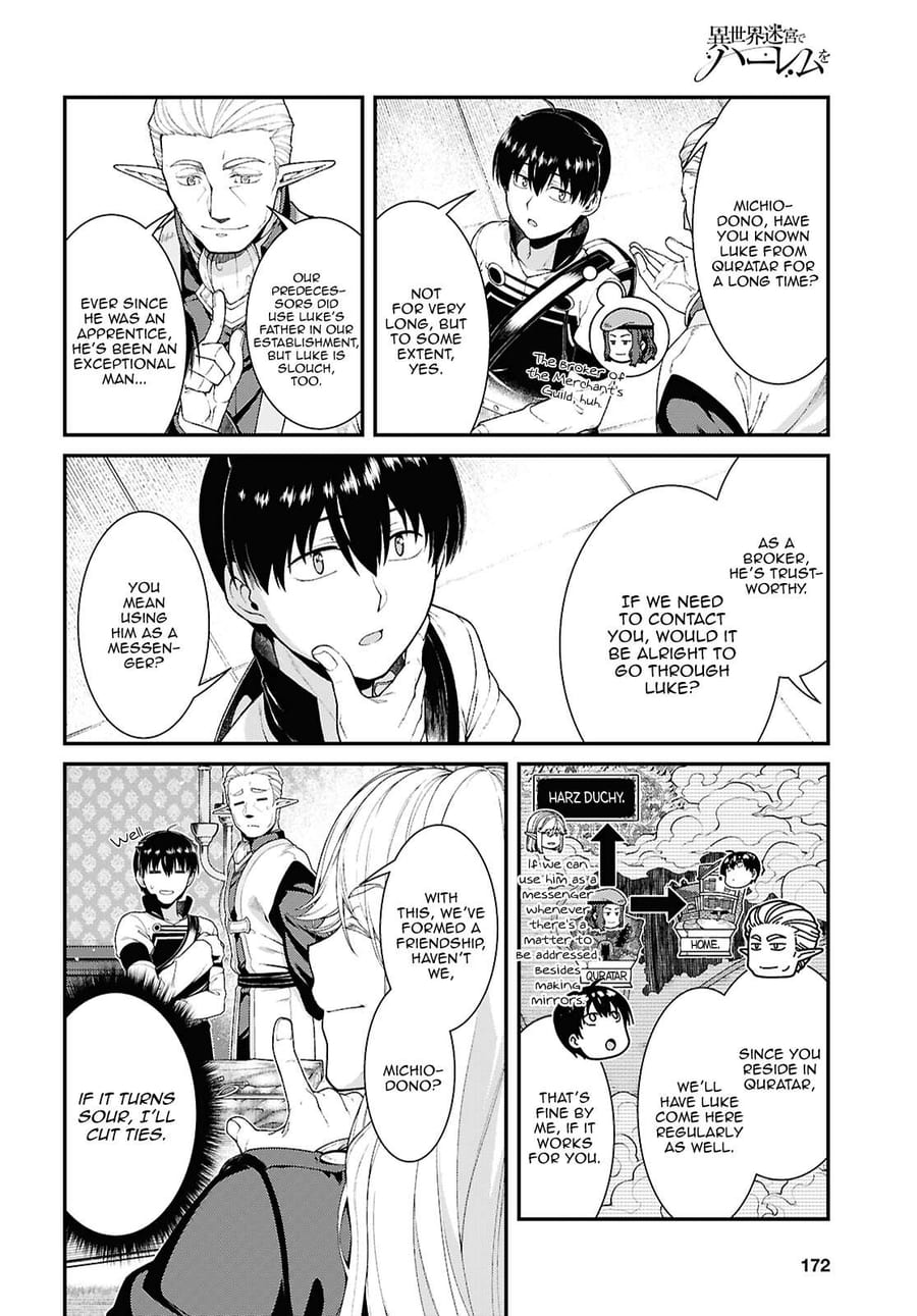 Isekai Meikyuu de Harem wo Uncensored, chapter 101, page 6 of 17