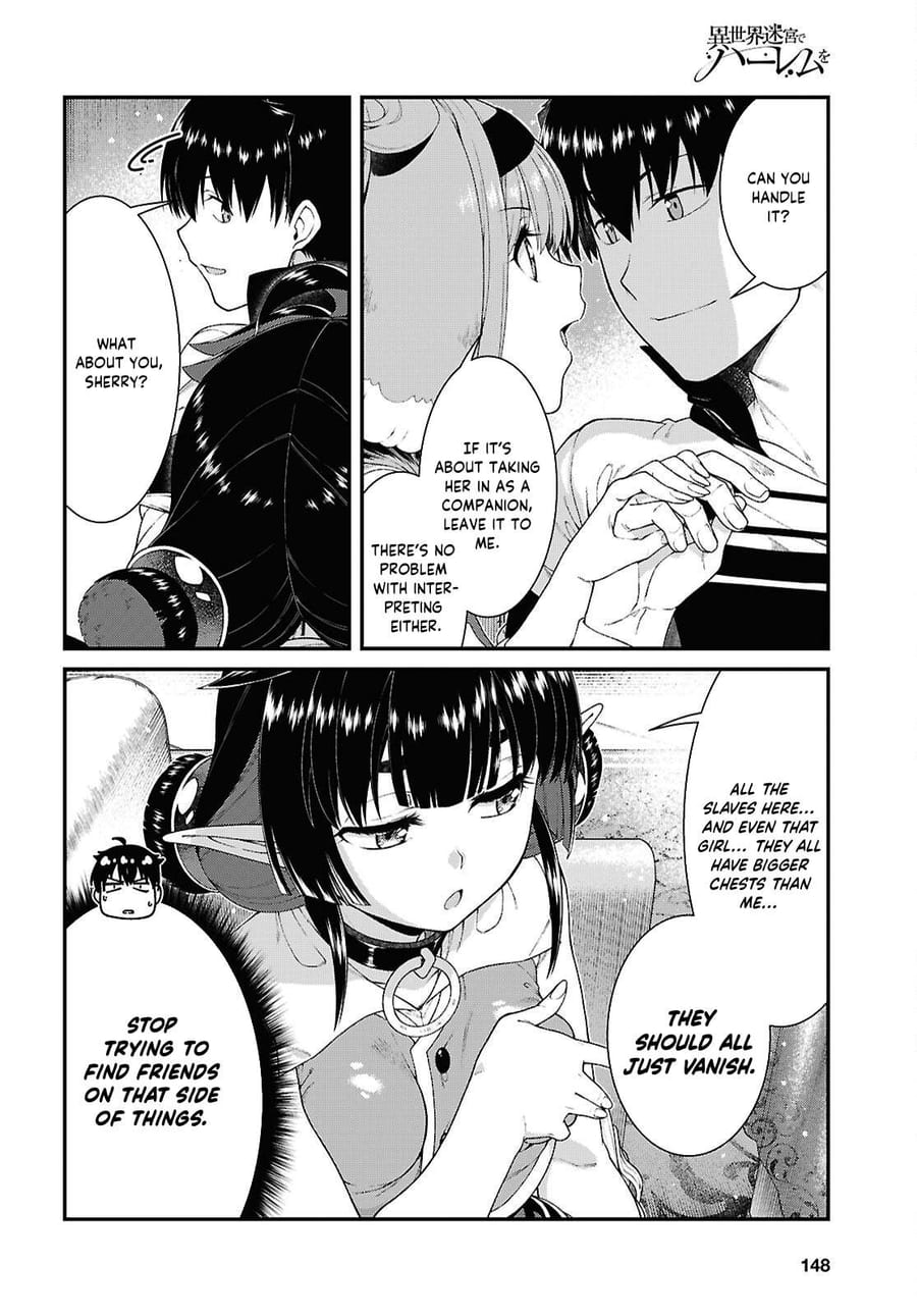 Isekai Meikyuu de Harem wo Uncensored, chapter 102, page 14 of 17