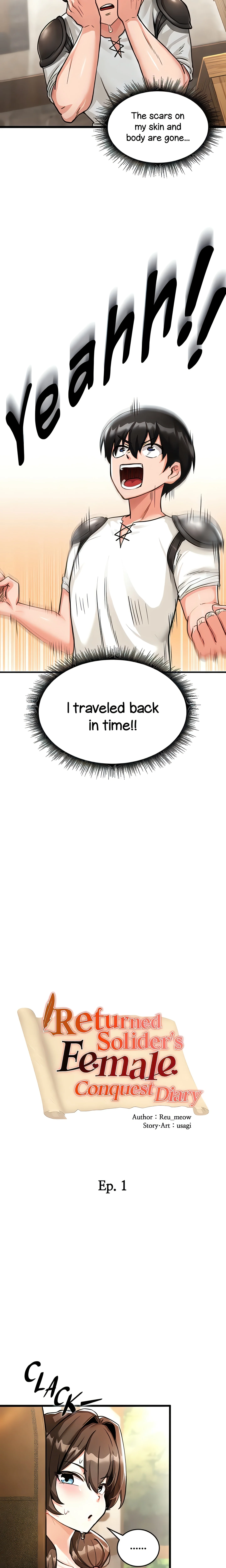 Returned Soldier’s Female Conquest Diary (Official) Uncensored, chapter 1, page 16 of 35